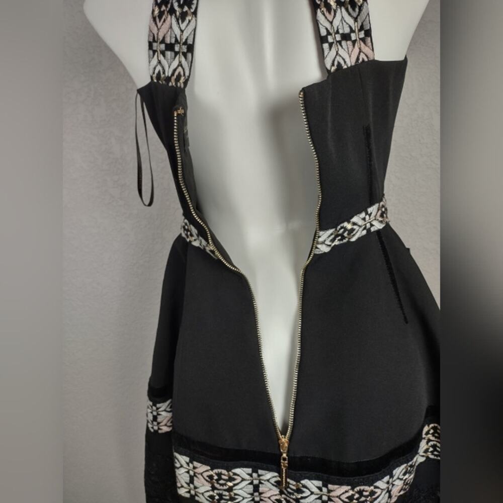 Bronx and Banco Ethnos Ruffle Black Sleeveless Dress Size 6 / Medium - Picture 9 of 16